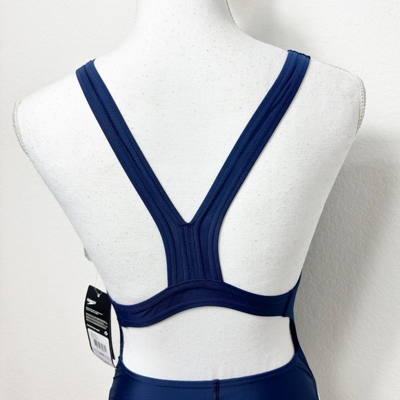 SPEEDO TEAM NAVY WOMEN ONE PIECE SWIMSUIT SIZE 6/32 BRAND NEW WITH TAGS - Picture 4 of 7